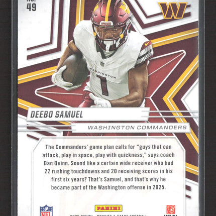 2025 Panini Rookies & Stars Deebo Samuel #49 Red /49