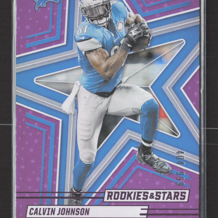 2025 Panini Rookies & Stars Calvin Johnson #70 Purple /999
