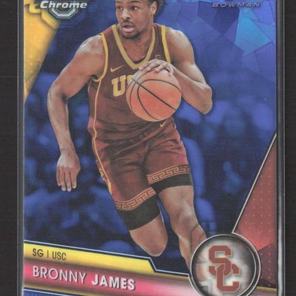 2024 Bowman Chrome University Bronny James #95 1st Bowman Sapphire