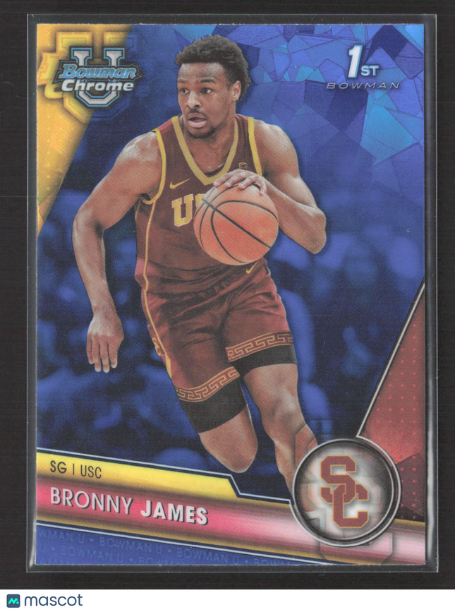 2024 Bowman Chrome University Bronny James #95 1st Bowman Sapphire