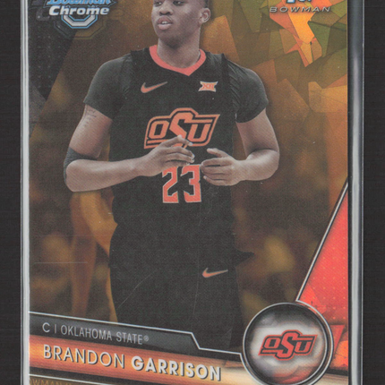 2024 Bowman Chrome University Brandon Garrison #64 Gold Refractor 26/50 1st