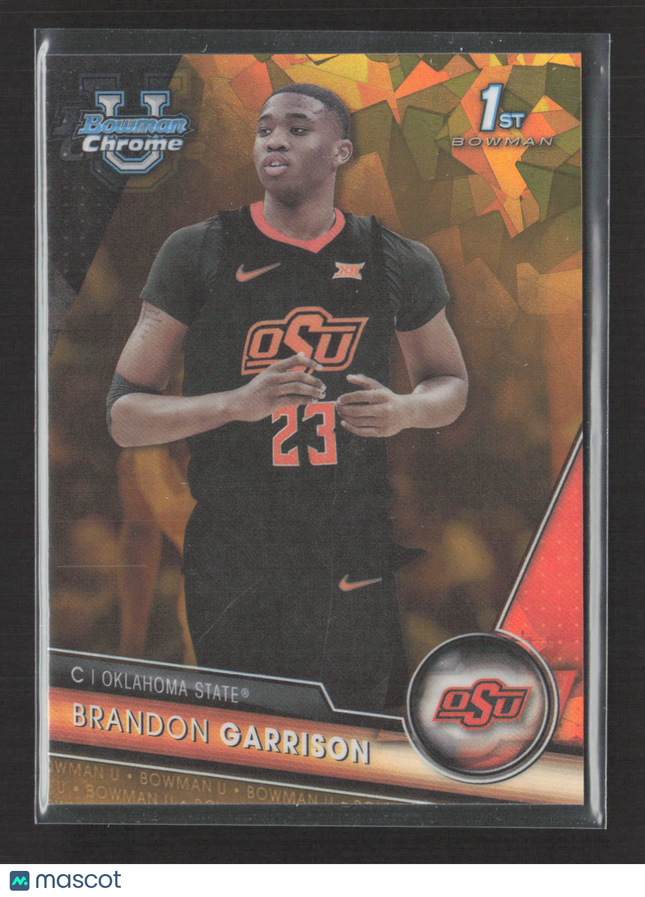2024 Bowman Chrome University Brandon Garrison #64 Gold Refractor 26/50 1st