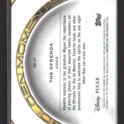 2025 Topps Chrome Disney Pixar Golden Moments The Ofrenda Insert #GM-24