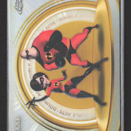 2025 Topps Chrome Disney 100 Pixar Double Acts #DA-4 Mr Incredible Elastigirl