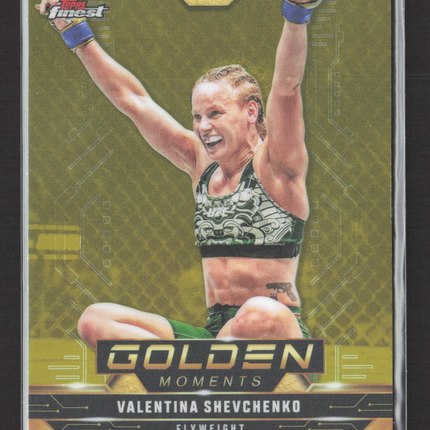2025 Topps Finest UFC Golden Moments Valentina Shevchenko #GM-1 Refractor