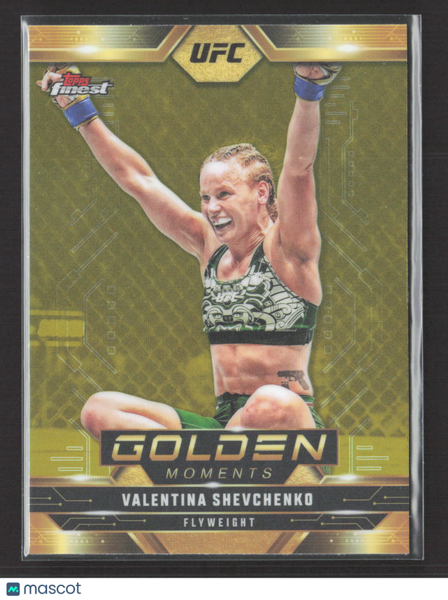 2025 Topps Finest UFC Golden Moments Valentina Shevchenko #GM-1 Refractor