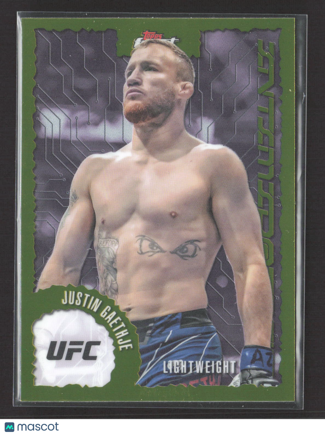 2025 Topps Finest Intimidators Justin Gaethje #IT-22