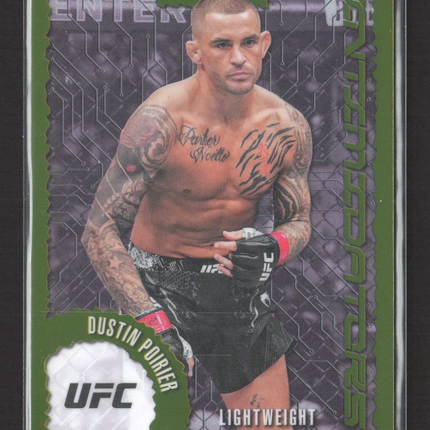 2025 Topps Finest Intimidators Dustin Poirier #IT-16 Green