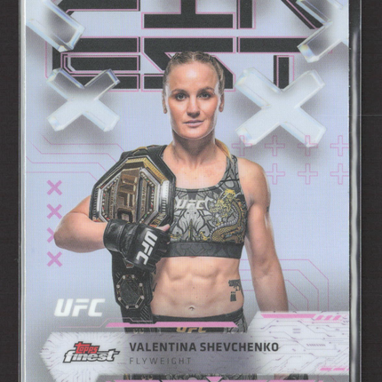 2025 Topps Finest UFC Valentina Shevchenko #32 Refractor