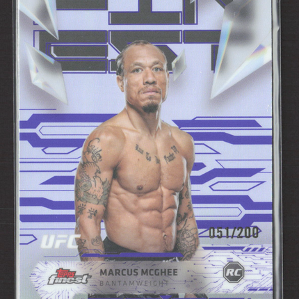 2025 Topps Finest UFC Marcus McGhee #137 Purple Refractor 051/200 RC