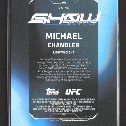2025 Topps Finest UFC Showstoppers Michael Chandler #SS-16