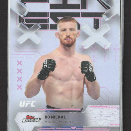 2025 Topps Finest UFC Bo Nickal #92 Refractor