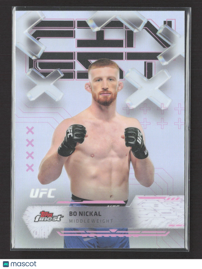 2025 Topps Finest UFC Bo Nickal #92 Refractor