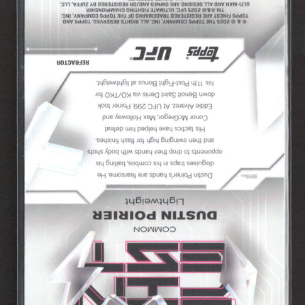 2025 Topps Finest Dustin Poirier #98 Refractor