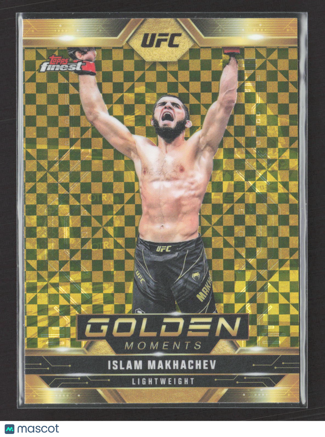 2025 Topps Finest UFC Golden Moments Islam Makhachev #GM-12