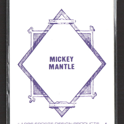 1986 Sports Design Products Mickey Mantle #4