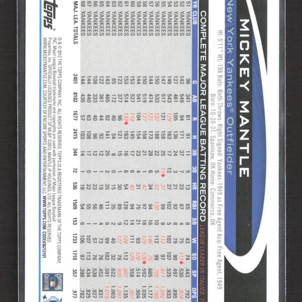 2012 Topps Mickey Mantle #7