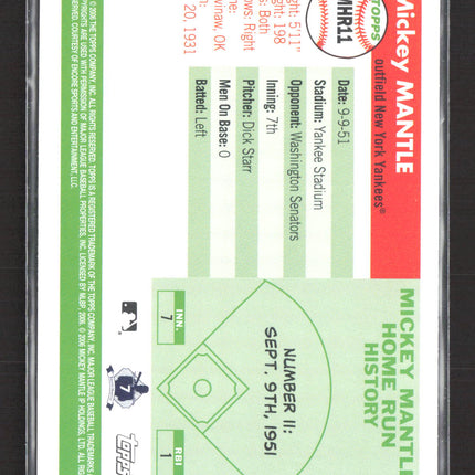 2006 Topps Mickey Mantle Home Run History Mickey Mantle #MHR11