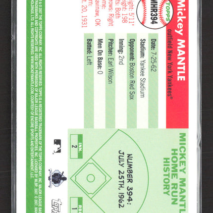 2007 Topps Mickey Mantle Home Run History Mickey Mantle #MHR394