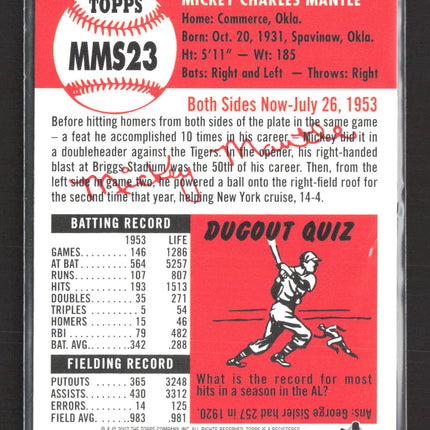 2007 Topps Mickey Mantle Story Mickey Mantle #MMS23