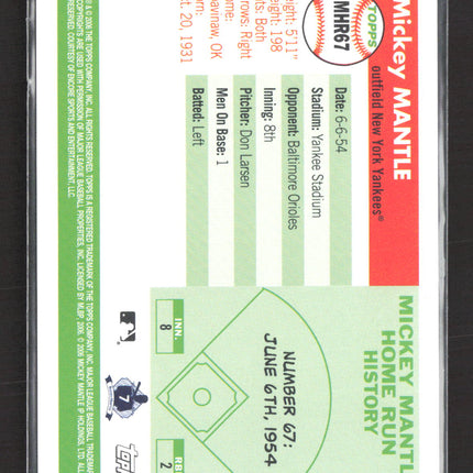 2006 Topps Mickey Mantle Home Run History Mickey Mantle #MHR67