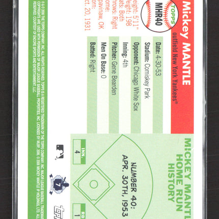 2006 Topps Mickey Mantle Home Run History Mickey Mantle #MHR40