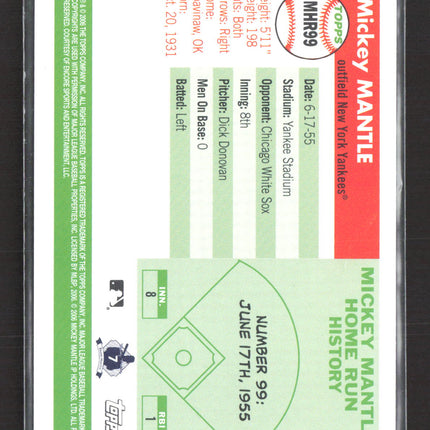 2006 Topps Mickey Mantle Home Run History Mickey Mantle #MHR99