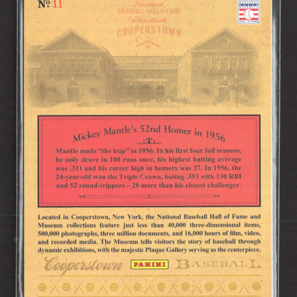 2013 Panini Cooperstown Museum Pieces Mickey Mantle #11
