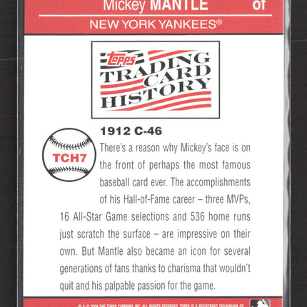 2008 Topps Trading Card History Mickey Mantle #TCH7