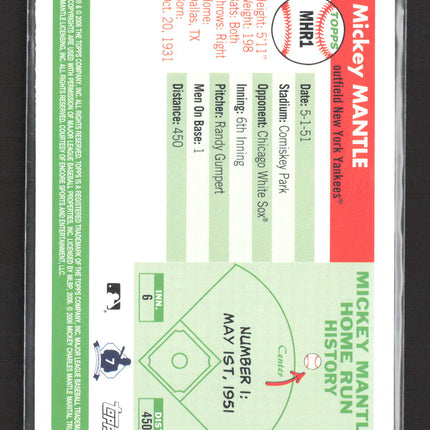 2006 Topps Mickey Mantle Home Run History Mickey Mantle #MHR1
