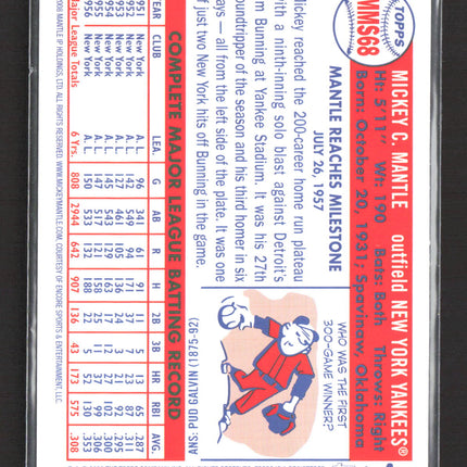 2008 Topps Mickey Mantle Story Mickey Mantle #MMS68