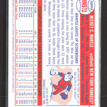 2008 Topps Mickey Mantle Story Mickey Mantle #MMS72
