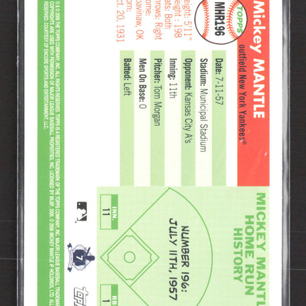 2006 Topps Mickey Mantle Home Run History Mickey Mantle #MHR196
