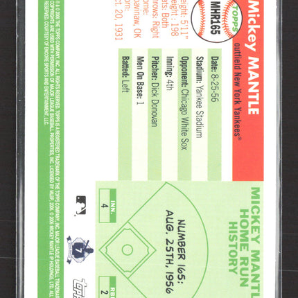2006 Topps Mickey Mantle Home Run History Mickey Mantle #MHR165 Home Run History