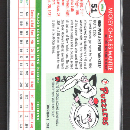 2008 Topps Mickey Mantle Story Mickey Mantle #MMS51