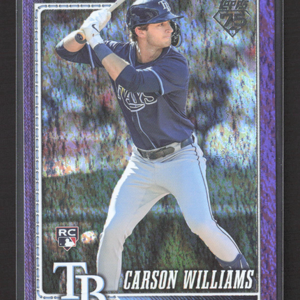 2026 Topps Series One Carson Williams #25 Purple RC /250
