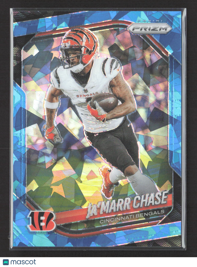 2025 Panini Prizm Football Ja'Marr Chase #208 Blue Mosaic 23/99