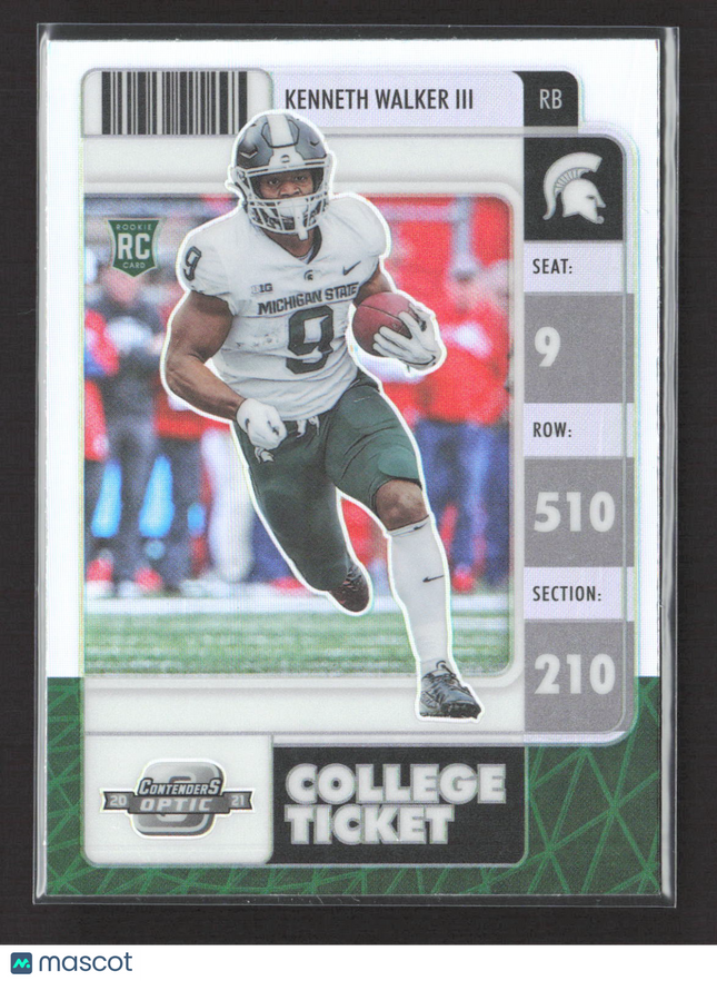 2022 Panini Chronicles Contenders Optic Draft Picks Kenneth Walker III #7 RC