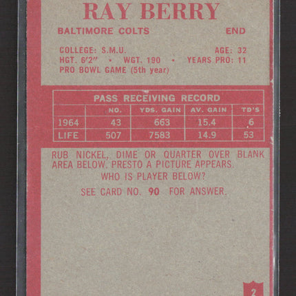 1965 Philadelphia Ray Berry #2