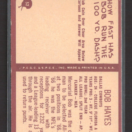 1967 Philadelphia Bob Hayes Bob Hayes #52