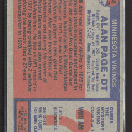 1976 Topps Alan Page #150