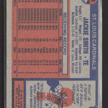 1976 Topps Jackie Smith #116