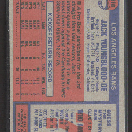 1976 Topps Jack Youngblood #310