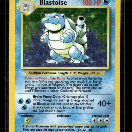 Pokemon 1999 Base Set Blastoise #2/102