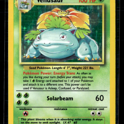 Pokemon 1999 Base Set Venusaur #15/102