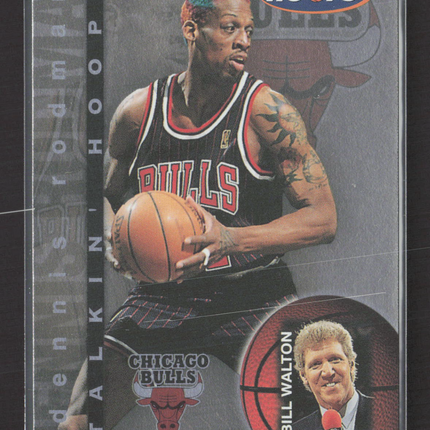 1997 SkyBox NBA Hoops Talkin' Hoops Bill Walton Dennis Rodman #4