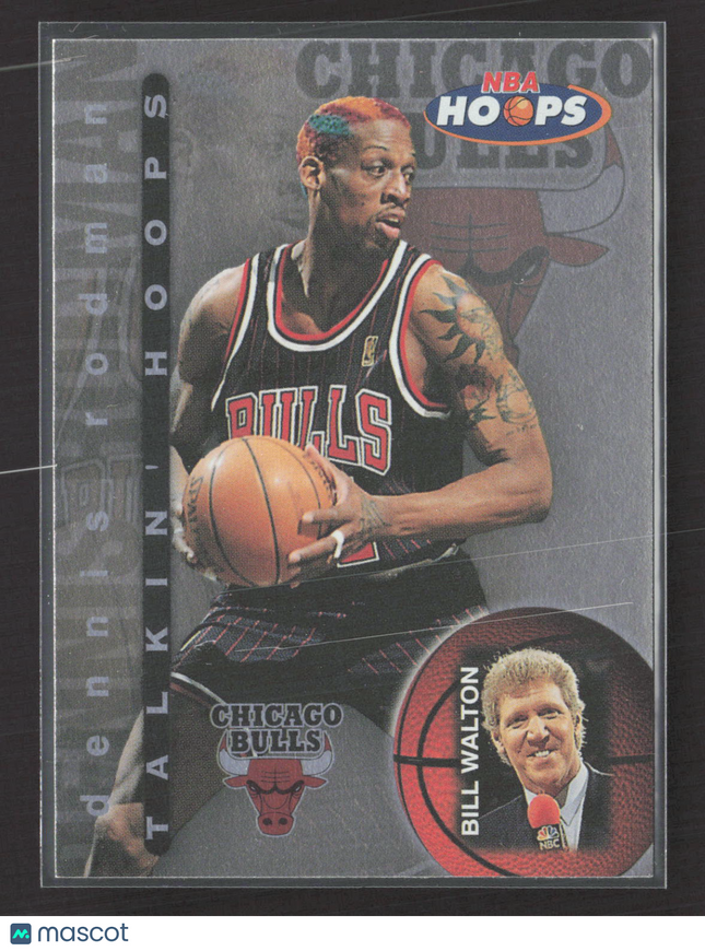 1997 SkyBox NBA Hoops Talkin' Hoops Bill Walton Dennis Rodman #4