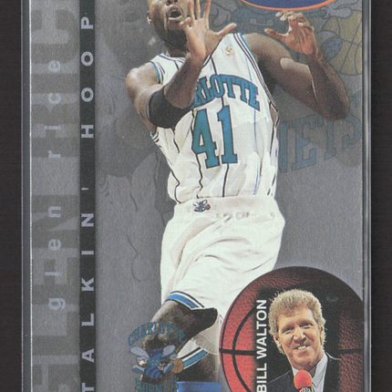 1997 SkyBox NBA Hoops Talkin' Hoops Bill Walton Glen Rice #3 of 30