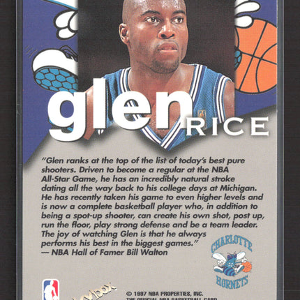 1997 SkyBox NBA Hoops Talkin' Hoops Bill Walton Glen Rice #3 of 30