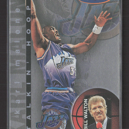 1997 SkyBox NBA Hoops Talkin' Hoops Bill Walton Karl Malone #27 of 30